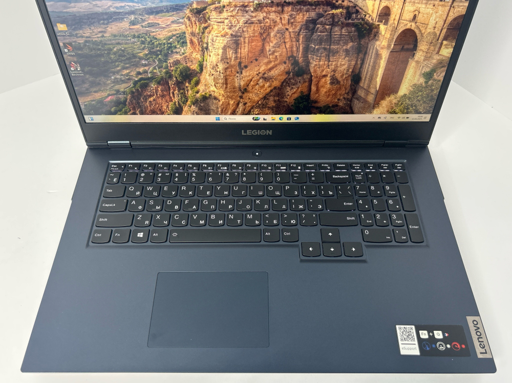 Ноутбук Lenovo Legion 5 17ACH6H (82JY0006RK) 17.3"/AMD Ryzen 5 5600H/RAM 16GB/SSD 512GB/nVidia GeForce RTX 3060 6GB/IPS 144Hz/1920*1080/DOS/Подсветка кл-ры: LED/черный. Состояние: C1