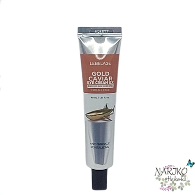 Крем для кожи вокруг глаз с золотом и экстрактом икры LEBELAGE Eye Cream Gold Caviar, 40 мл.
