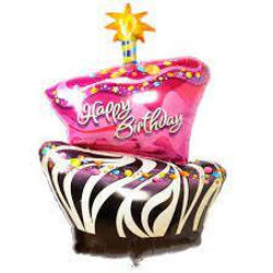 Фигура Торт полосатый с розовым Г207 Г208