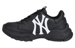 MLB Big Ball Chunky series Big Ball Chunky fabric first layer cowhide leather retro printing shock absorption non-slip wear-resistant low-cut old shoes men and women the same style black and white