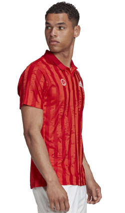 Мужское теннисное поло Adidas Freelift Polo ENG M - scarlet/white