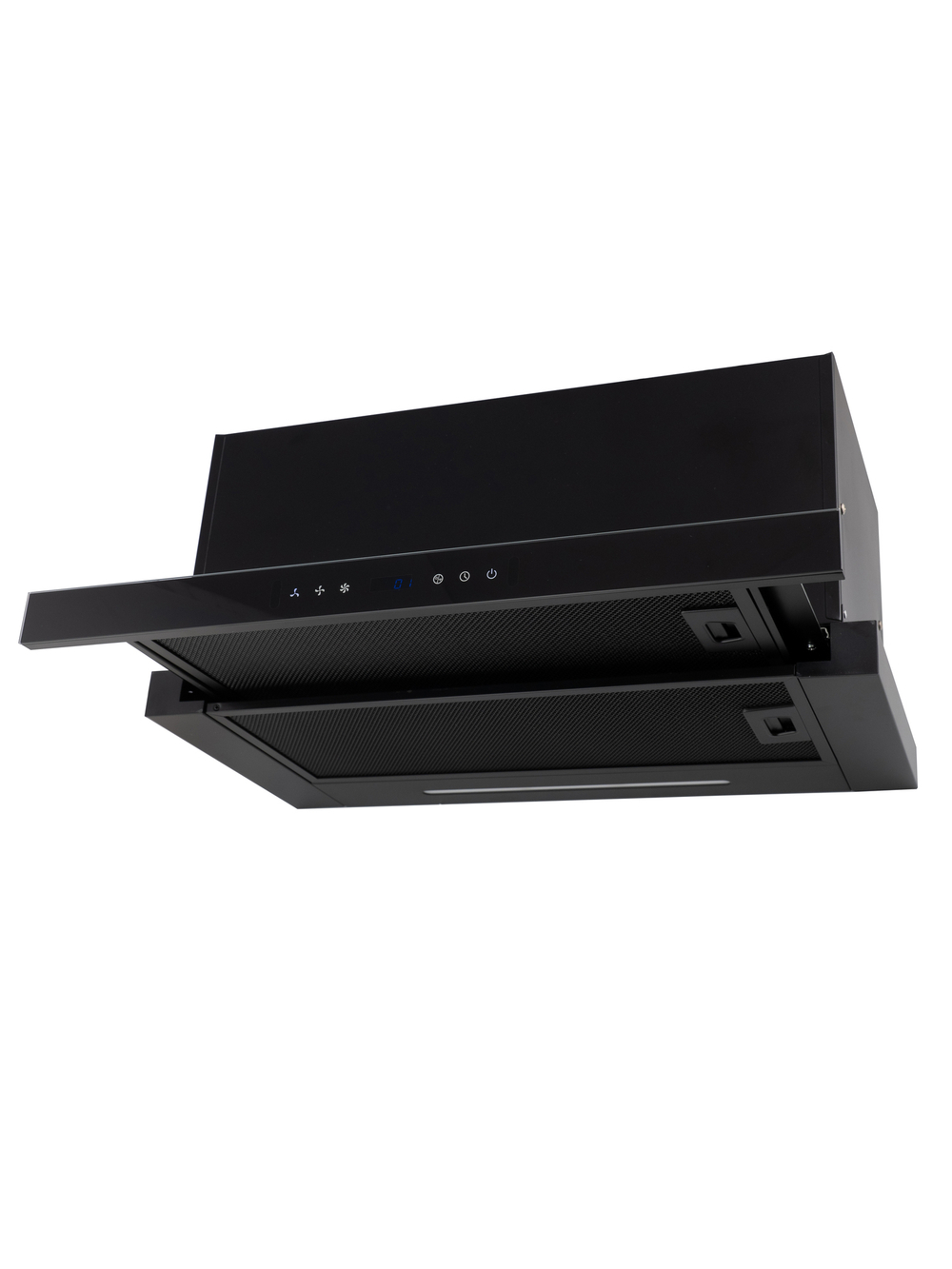 Кухонная вытяжка MACBI B-MTA-G60GW BL1200м3/ч Черная, Жесты+Wi-Fi, авто выдвижная