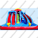 Надувной водный батут с бассейном «Перекресток» 9*7*5 м