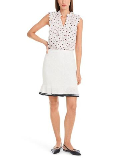 Marc Cain Топ в горошек с добавлением шелка