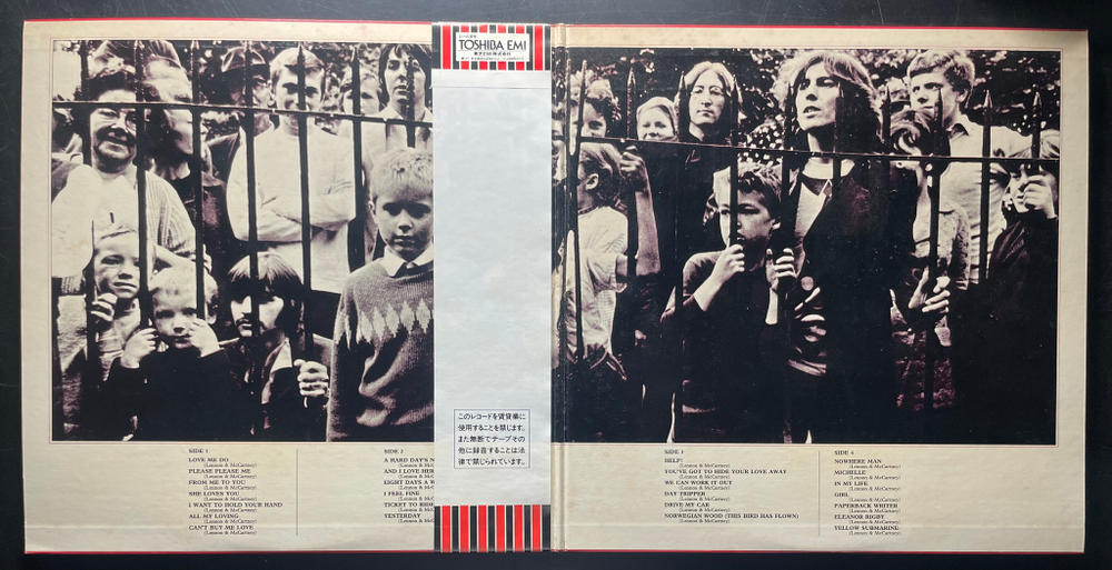 The Beatles ‎– 1962-1966 2LP (Япония 1982г.) Red