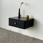 Тумба прикроватная подвесная ROYAL 5300 эко (Черный-р.золото)