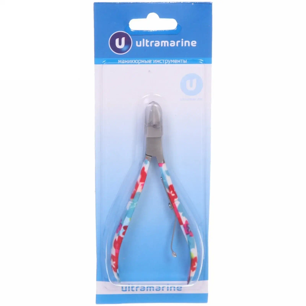 Кусачки для кутикулы, на блистере «Ultramarine», одна пружина, цвет микс, 10см