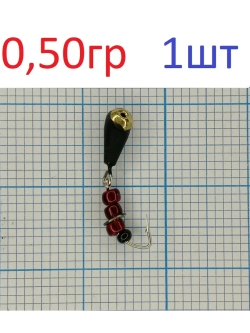 Мормышка вольфрамовая "Капля с подвесным крючком"