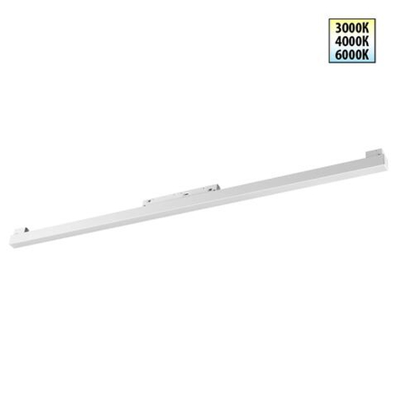 359620 SHINO NT25 000 белый Трековый светильник для низков. шинопровода с переключ. цв. темпер. IP20 LED 3000К\4000К\6000К 30W 48V FLUM