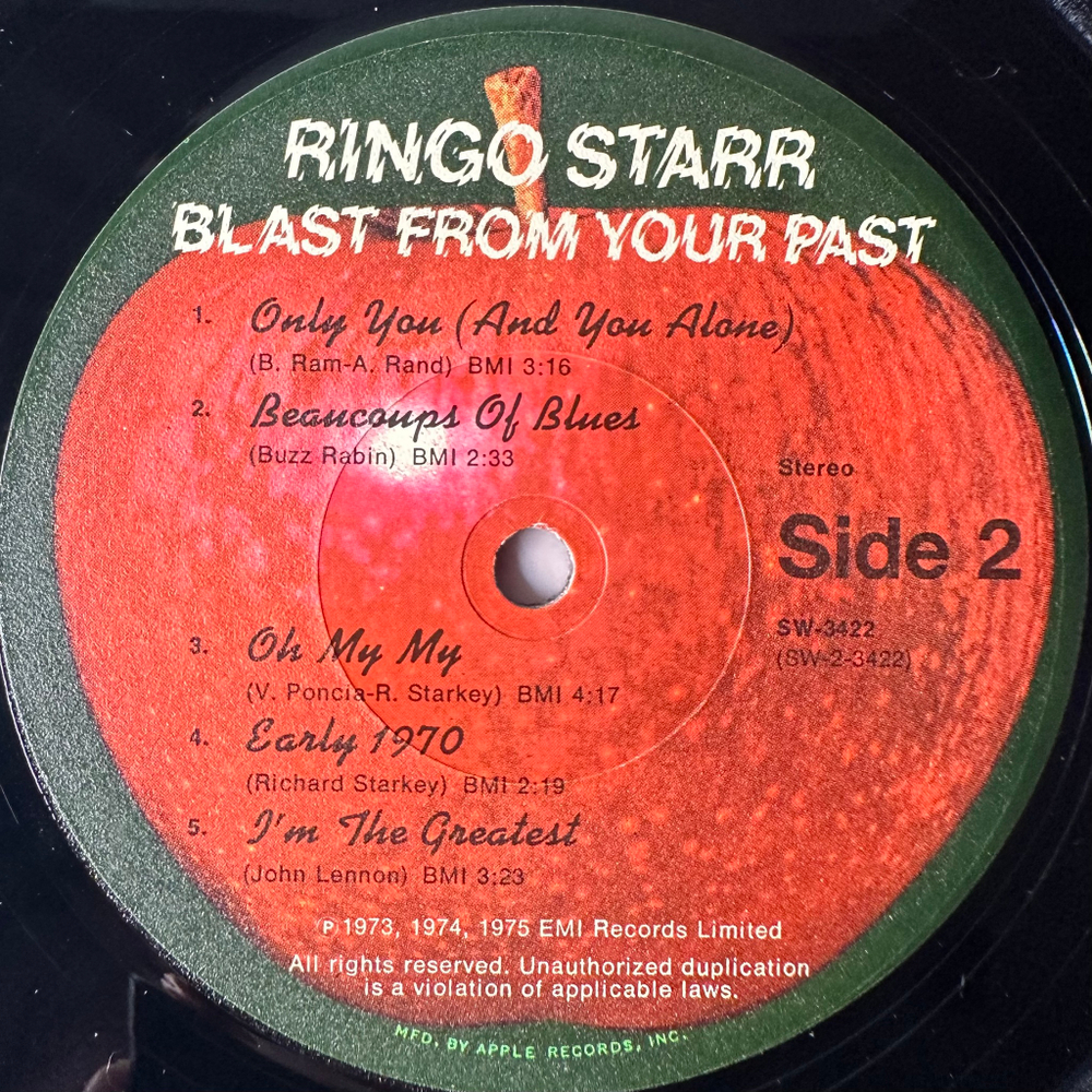 Ringo Starr ‎– Blast From Your Past (США 1975г.)
