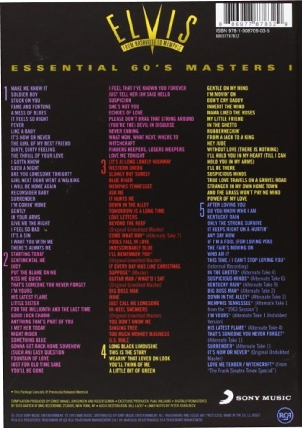 Elvis Presley / From Nashville To Memphis - The Essential 60's Masters (5CD)