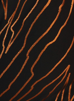 Раздельный купальник Classic Fab с блестящим принтом (Размер: F/XL) (Цвет: черный с золотистым)