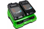 Зарядное устройство GREENWORKS G24X2UC2 24В,на 2 аккум., (2931907)