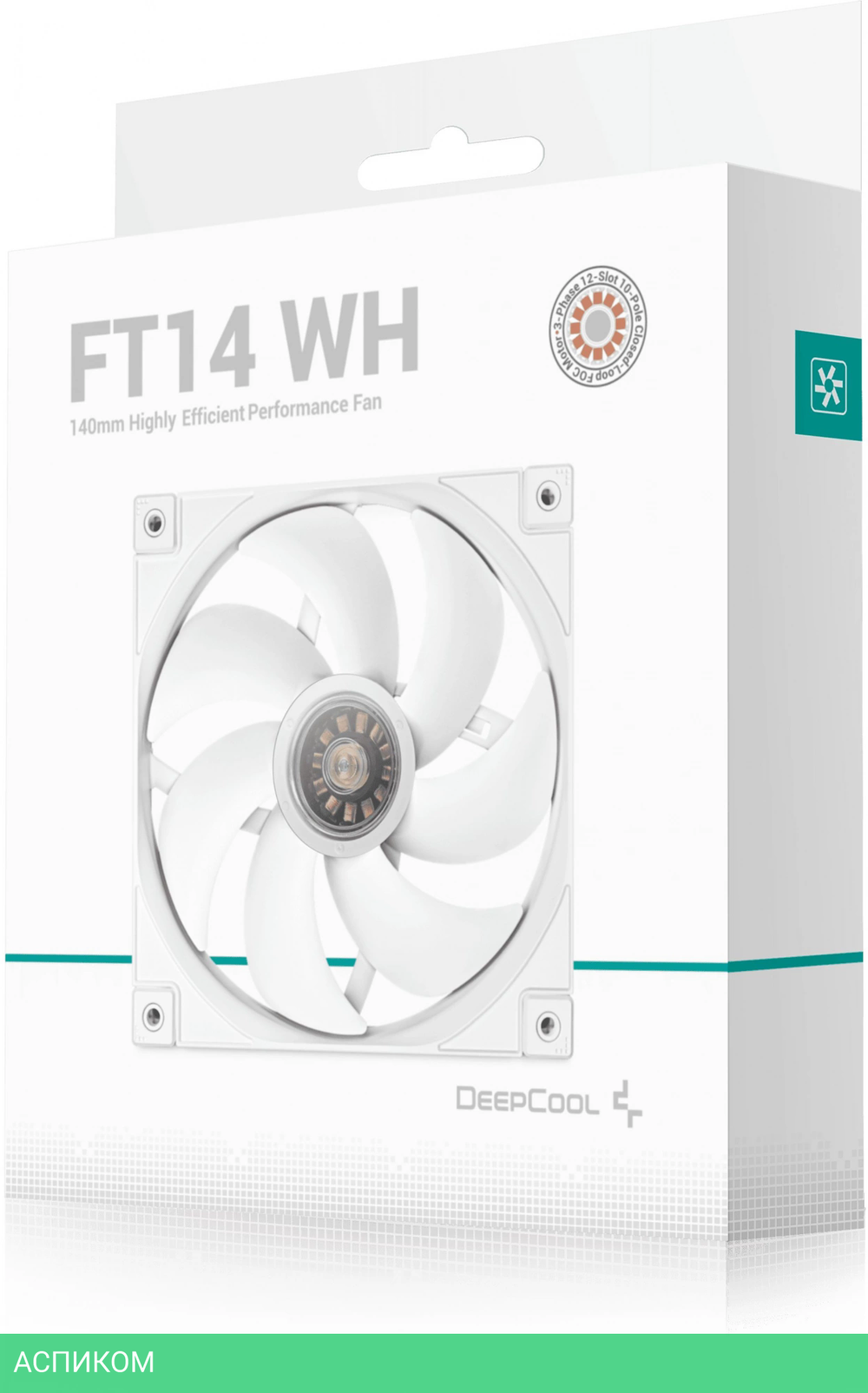 Вентилятор для корпуса Deepcool FT14 WH (R-FT14-WHWPN1-G)