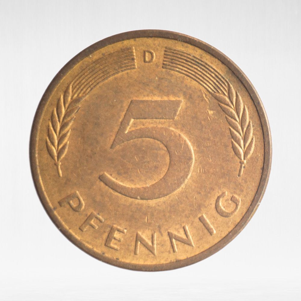 Germany, 5 Pfennigs, 1981, (Munich Mint - "D"), VF