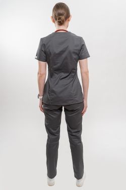 Медицинский топ Доктор Чехов арт. 5140 Wine Pewter