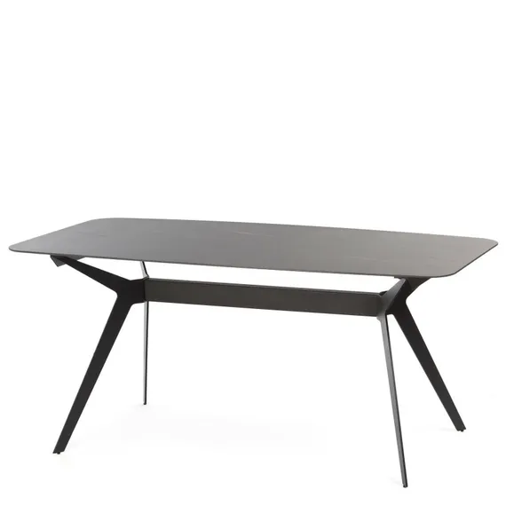 Обеденный стол Scarlet 160х80 см, черная керамика