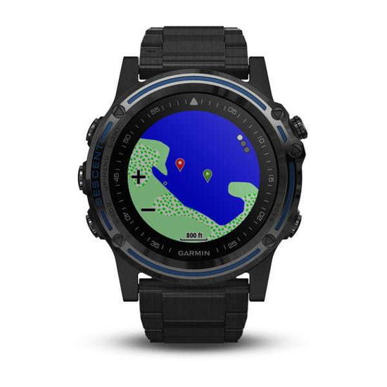 Смарт-часы Garmin Descent MK1 серые с титановым DLC ремешком 010-01760-11