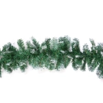 Гирлянда хвойная «Метель» 2,7 м d=25 см светодиодная, ПВХ, белое напыление, свечение-Теплый белый
