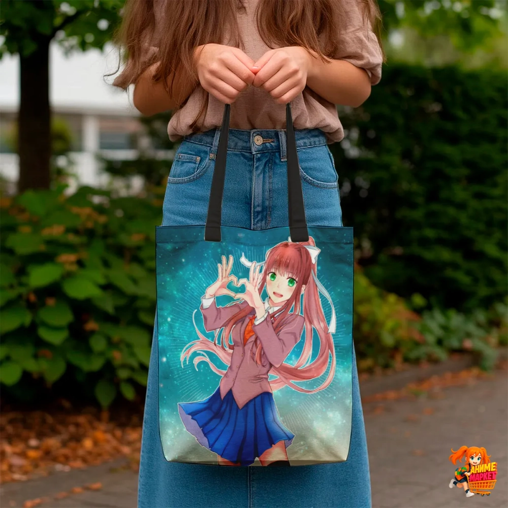 Сумка шоппер с принтом Doki Doki