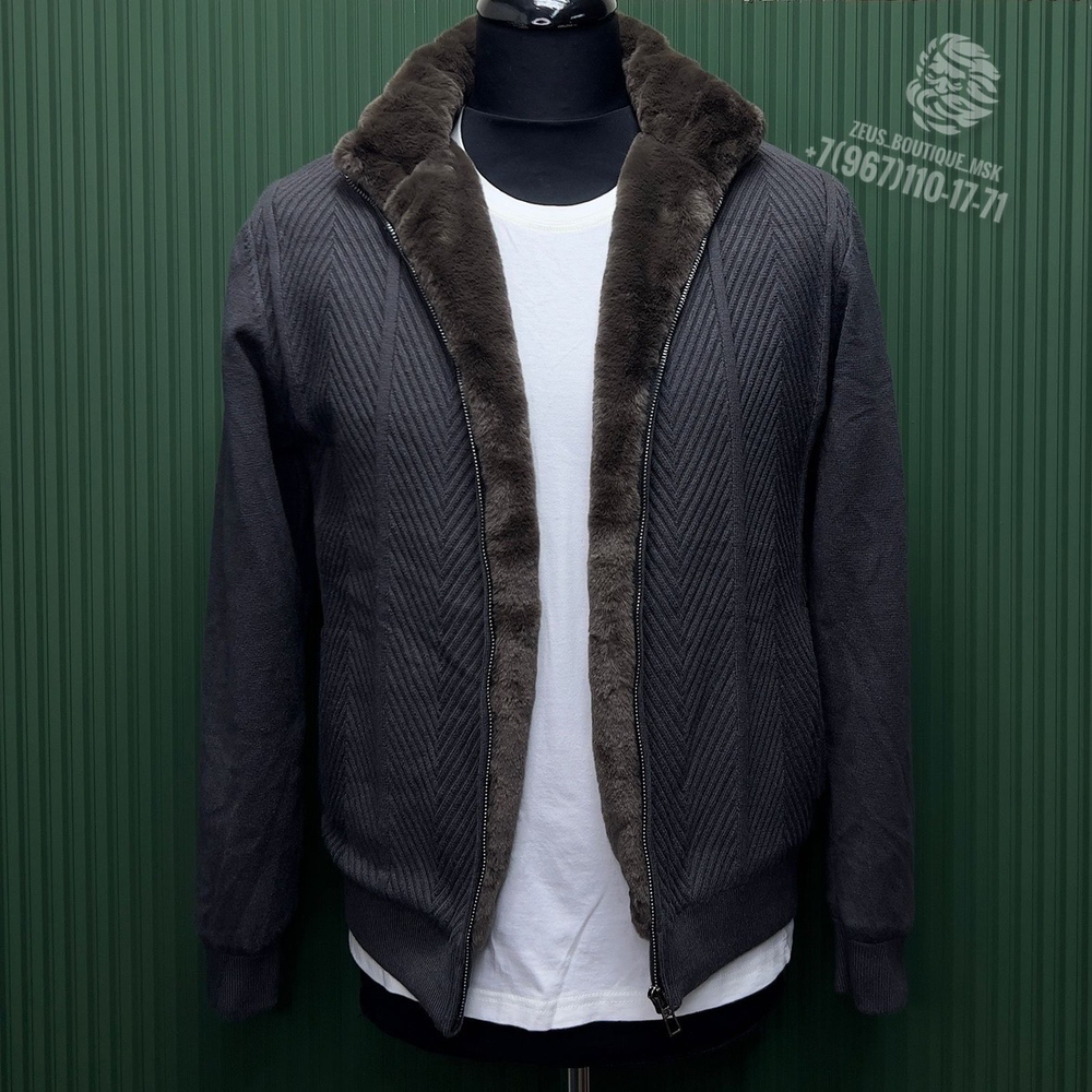 Кардиган с мехом Loro Piana