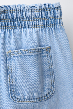 ZARA ДЖИНСЫ WIDE LEG, ГОЛУБОЙ