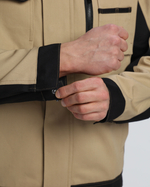 Куртка Милан CH (тк.Смесовая,260), бежевый/черный