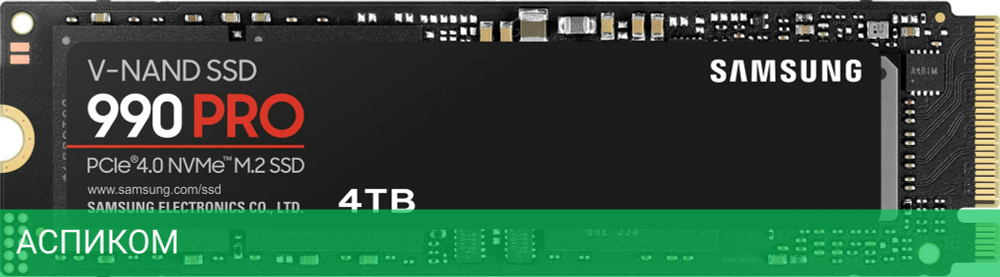 SSD диск Samsung 990 PRO Series 4Tb (MZ-V9P4T0CW)