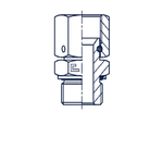 Штуцер FNH JIC7/16" BSP 1/8"