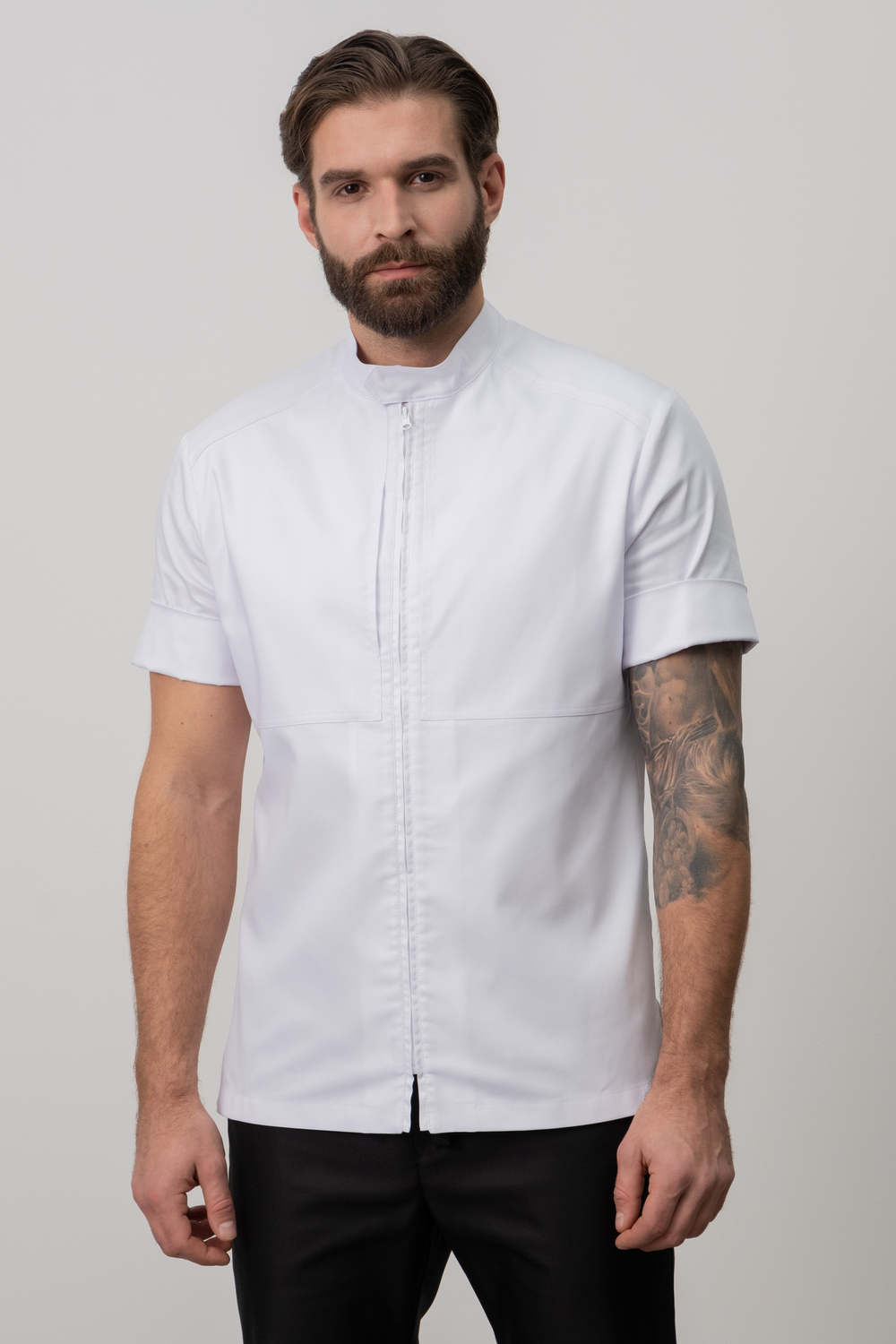 Туника с кокетками-карманами