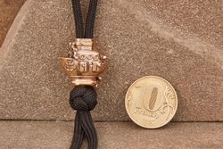 Бусина на темляк Корабль от мастерской Крымская бронза