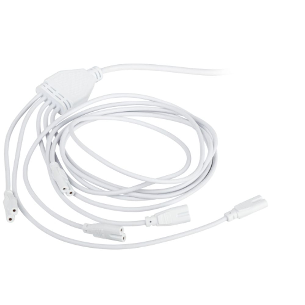 Разветвитель сетевой для линейных светильников ЭРА 5х IEC C7 2pin 2m для подключения 5 светильников | Аксессуары для фито светильников