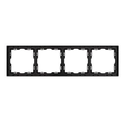 Рамка пластиковая FRM-NOBE-SFPL-4-BK (Arlight, -) 054224