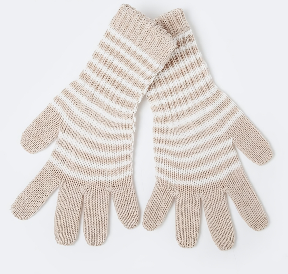 Перчатки для девочки удлинённые, бежевый, р. 16/ 4529148 СНЕЖАНЬ, 1 шт.