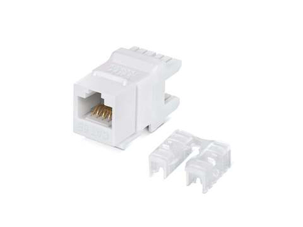 Вставка Keystone Jack RJ-45(8P8C) Ripo, 180 градусов, категория 6, Dual IDC (110&Krone type), белая