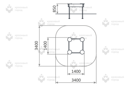 Песочница простая для детей с ОВ