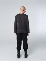 Лонгслив унисекс "Серость". Серый меланж