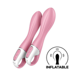 Розовый вибромассажер с функцией расширения Air Pump Vibrator 2 - 20,9 см.