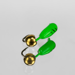 Мормышка Владимирская 377 "Гвоздик флюоресцентный с латунным шариком", 3мм, 1гр (15шт/уп)