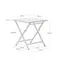 Стол садовый складной Torreta из алюминия с белой отделкой 70 x 70 см