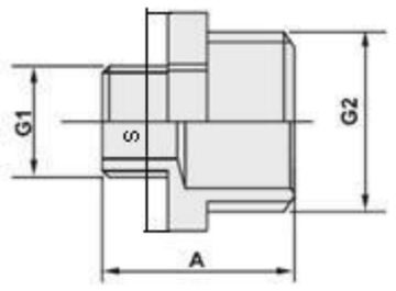 Ниппель Valtec 3/4"х1/2" НР с наружной резьбой переходной латунный никелированный VTr.580.N.0504