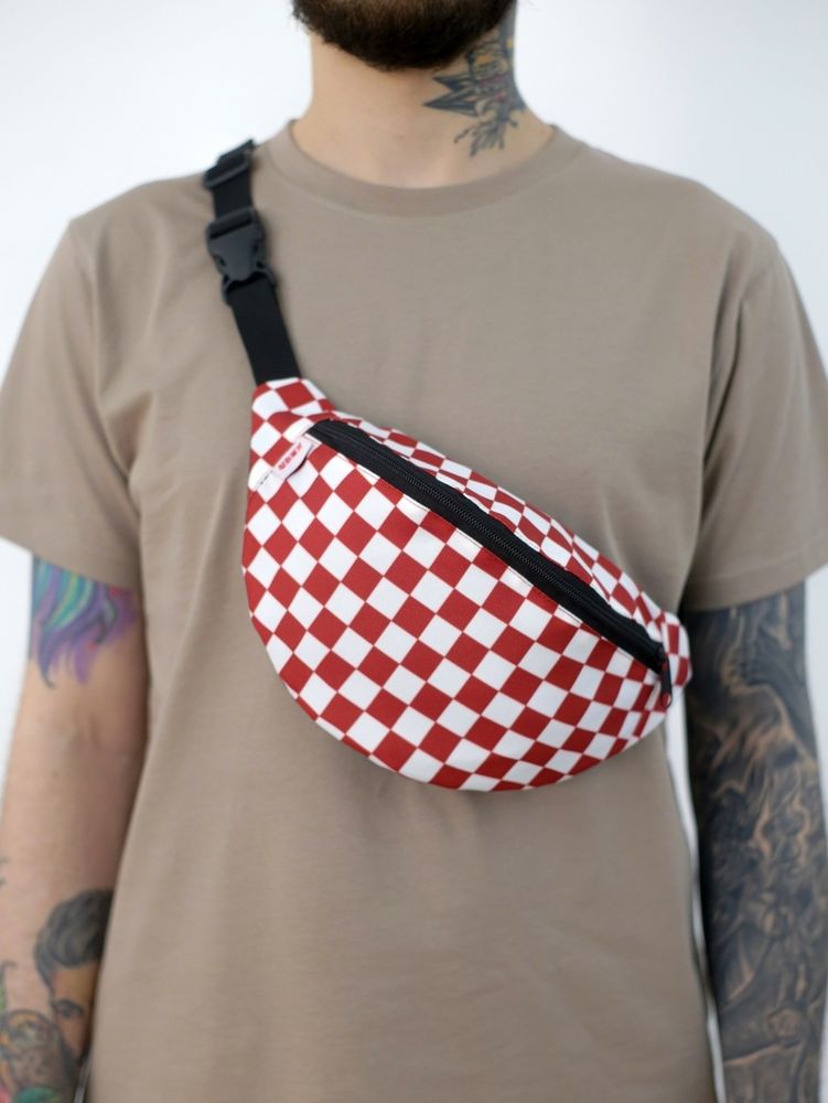 Поясная сумка CODERED Hip Bag Голубой Бледный Микрофибра / черный принт CODERED