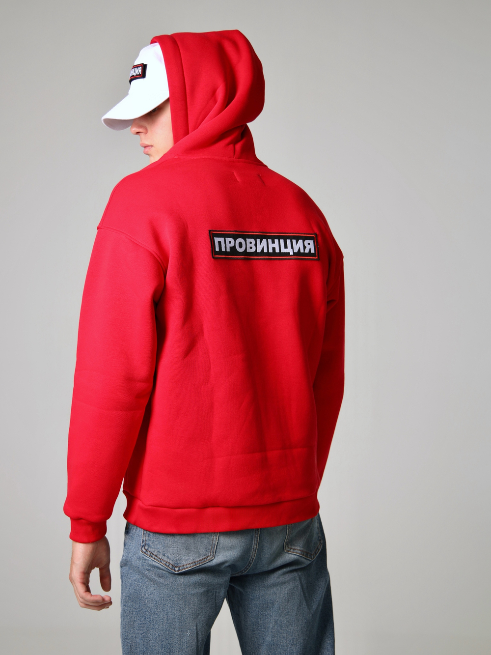 Купить худи мужское красное провинция