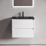 Тумба подвесная под раковину Sancos Libra, белый глянец 590х450х500 мм