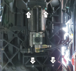 Защита Пневмогидроусилителя. 3 мм, Сталь. для MAN TGS 2007-2021 MOTODOR.24803