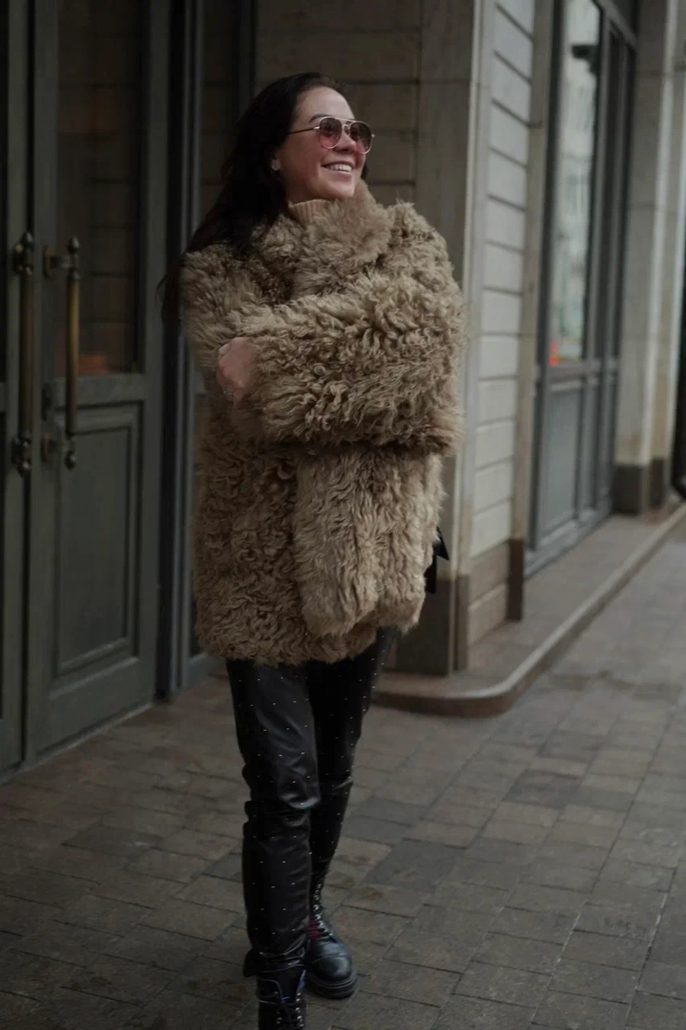 Дубленка двусторонняя Тиградо мокко