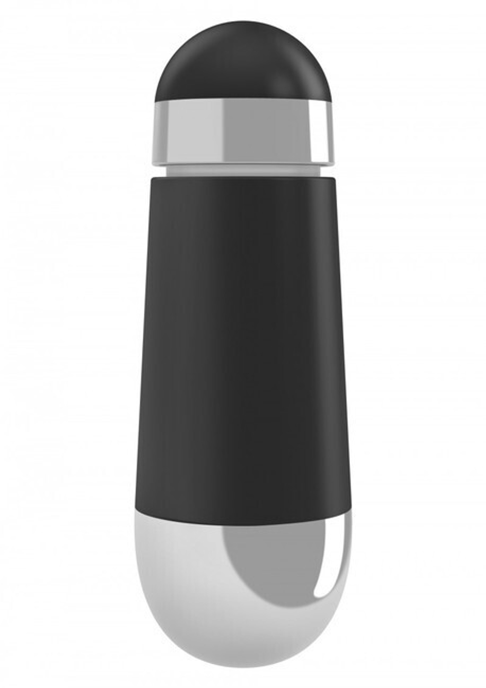 Мини-массажер с вибрацией OVO (5 режимов) (Цвет: черный с серебряным)