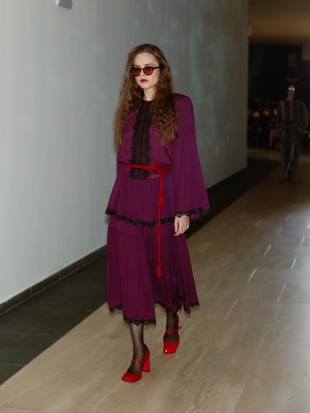 ЛЕС Платье с воланами