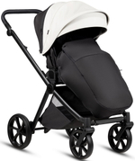 Детская коляска Tutis Mio 3 Plus Leather New 3 в 1 с автокреслом Elo Lux EduSky Black 1622200 Silver Grey