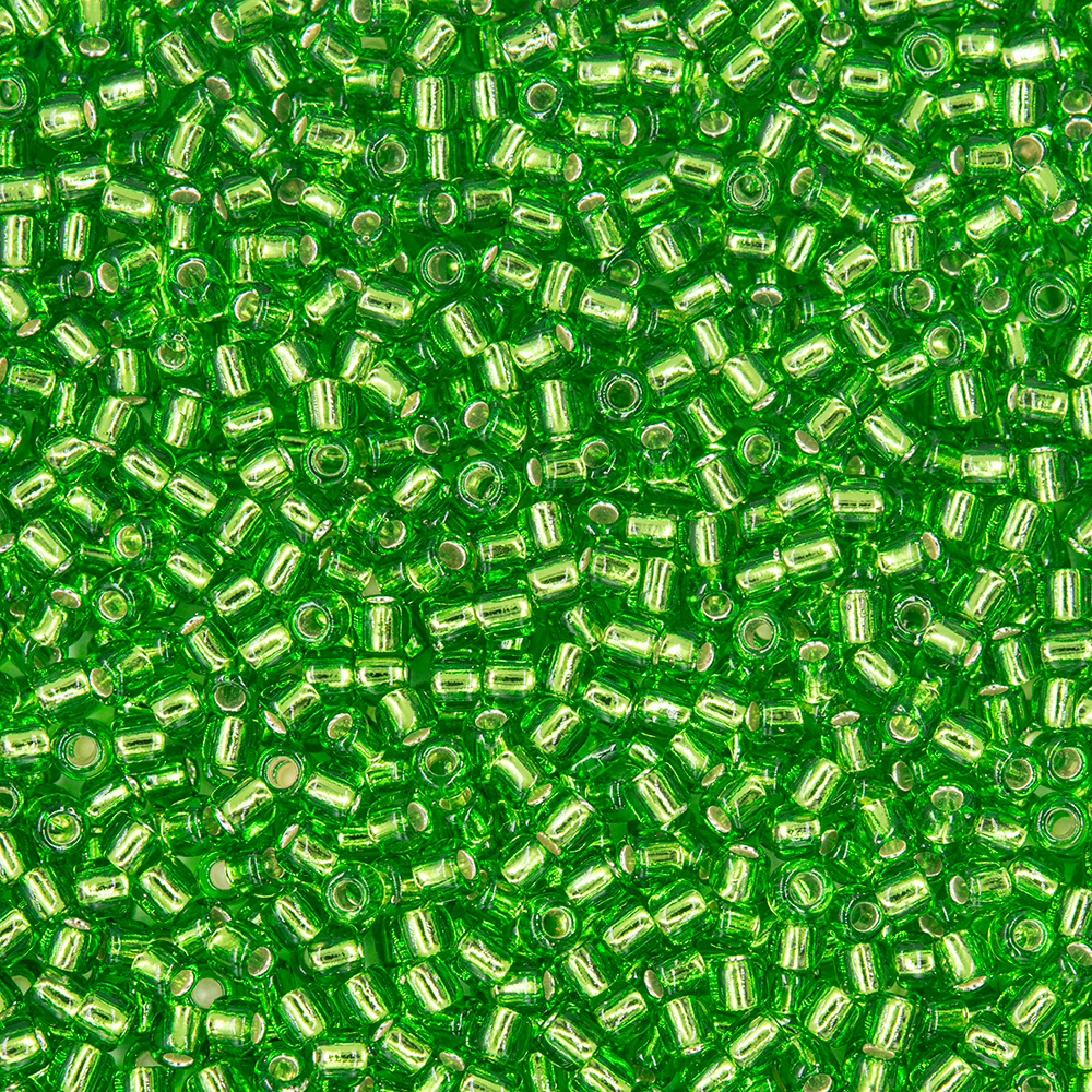 Японский бисер TOHO Round 11/0 (№27), с внутренним серебрением, прозрачный